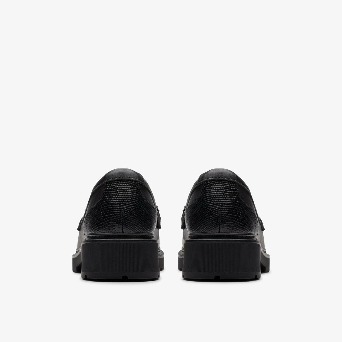 Clarks Eris Edge Youth Black Leather