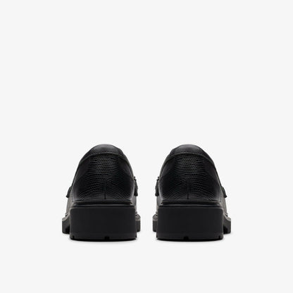 Clarks Eris Edge Youth Black Leather