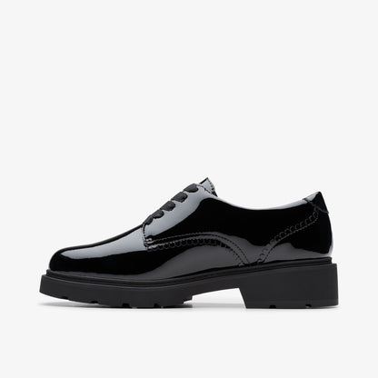 Clarks Eris Pure Youth Black Patent
