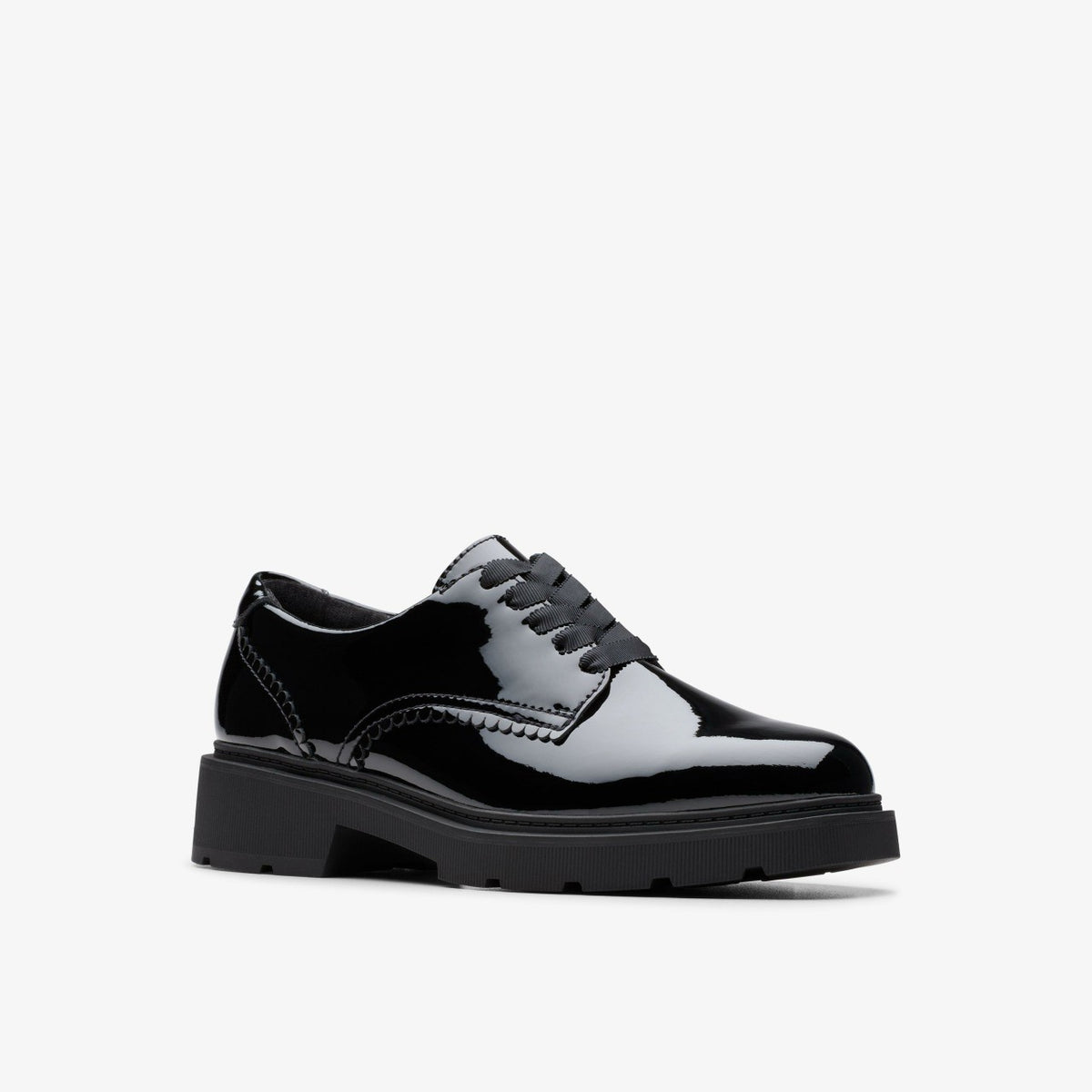 Clarks Eris Pure Youth Black Patent