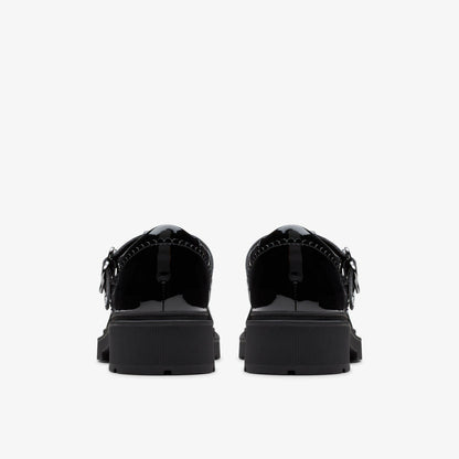 Clarks Eris Hope Youth Black Patent