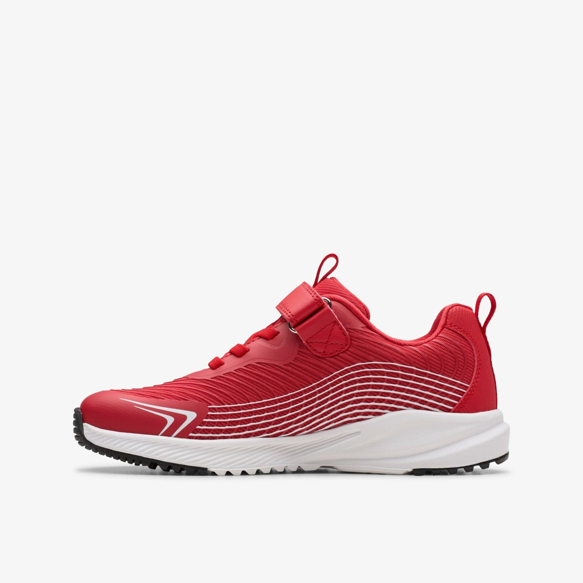 Clarks Deyes Dash Kid Red Synthetic