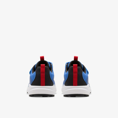Clarks Deyes Dash Kid Blue Synthetic
