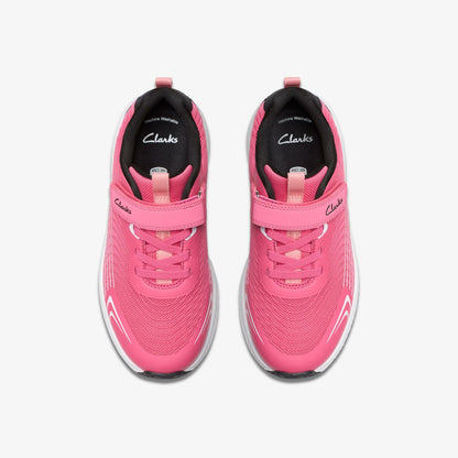 Clarks Deyes Dash Kid Pink Synthetic