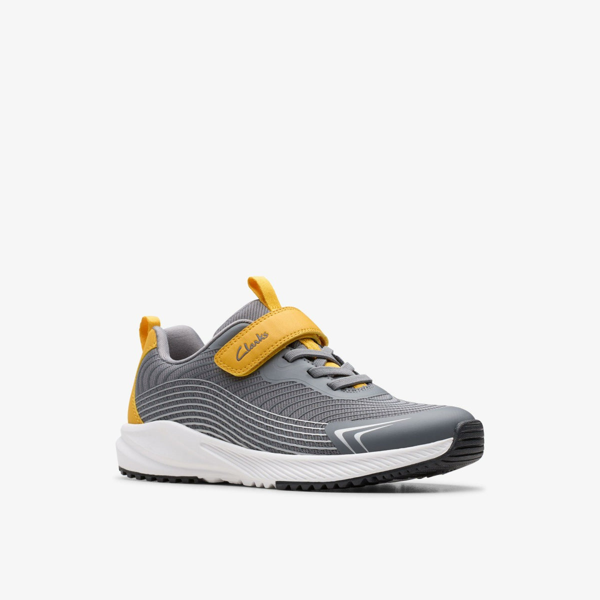 Clarks Deyes Dash Kid Grey Synthetic