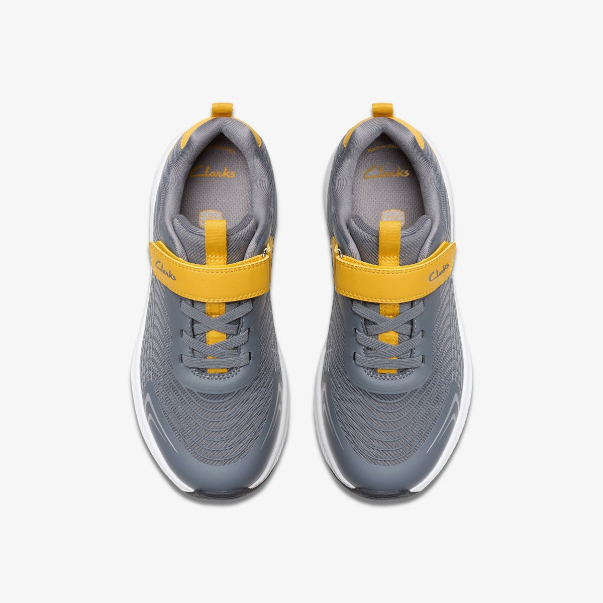 Clarks Deyes Dash Kid Grey Synthetic