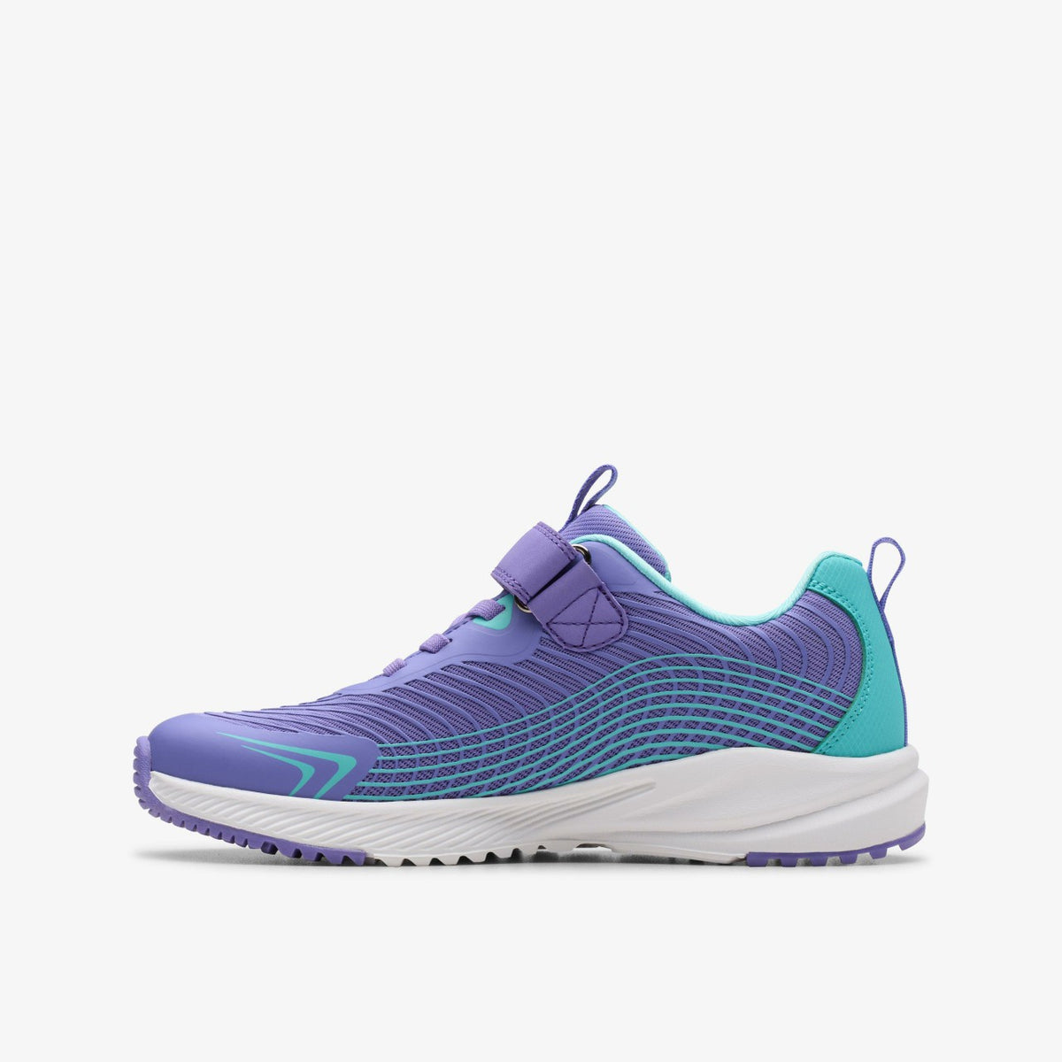 Clarks Deyes Dash Kids Purple Synthetic