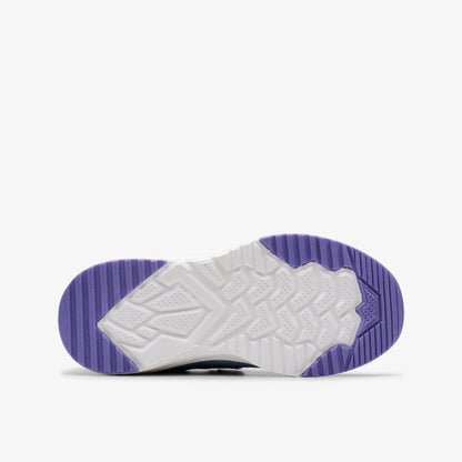 Clarks Deyes Dash Kids Purple Synthetic
