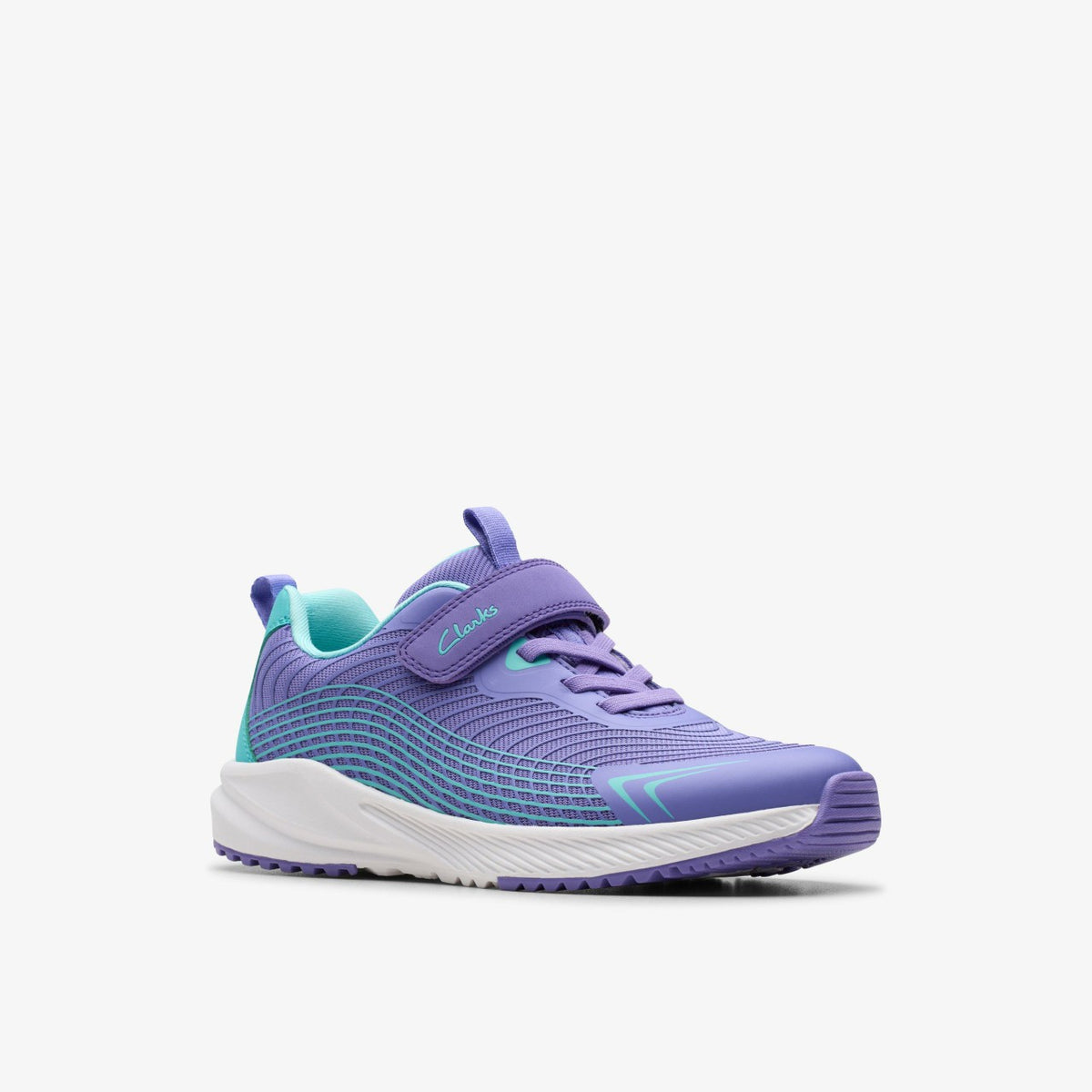 Clarks Deyes Dash Kids Purple Synthetic