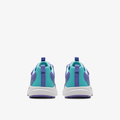 Clarks Deyes Dash Kids Purple Synthetic