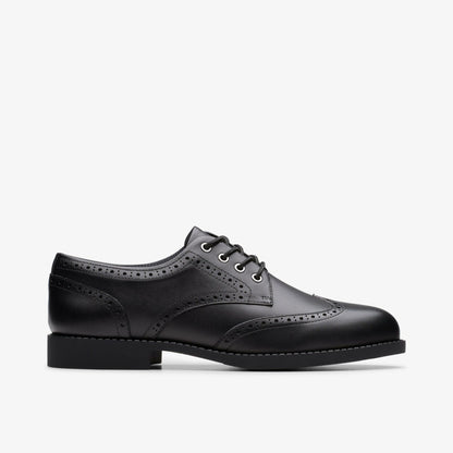 Clarks Tapa Pure Youth Black Leather