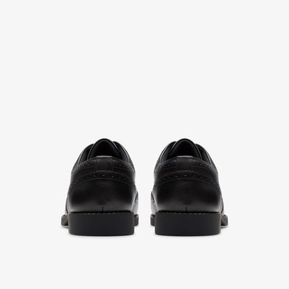 Clarks Tapa Pure Youth Black Leather