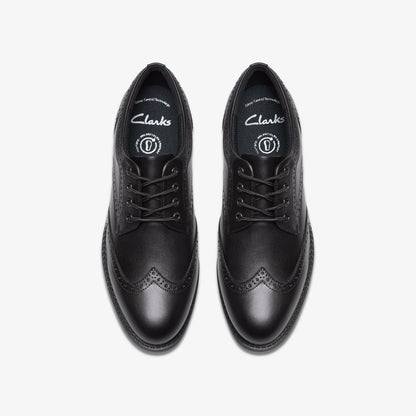 Clarks Tapa Pure Youth Black Leather
