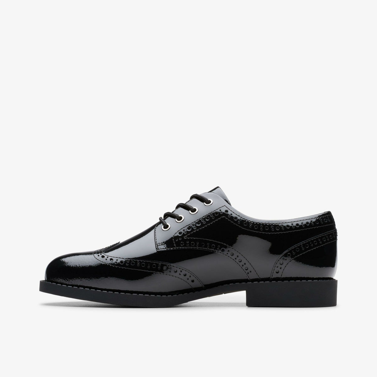 Clarks Tapa Pure Youth Black Patent