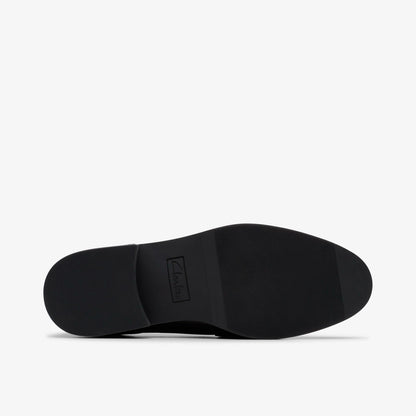 Clarks Tapa Edge Youth Black Leather