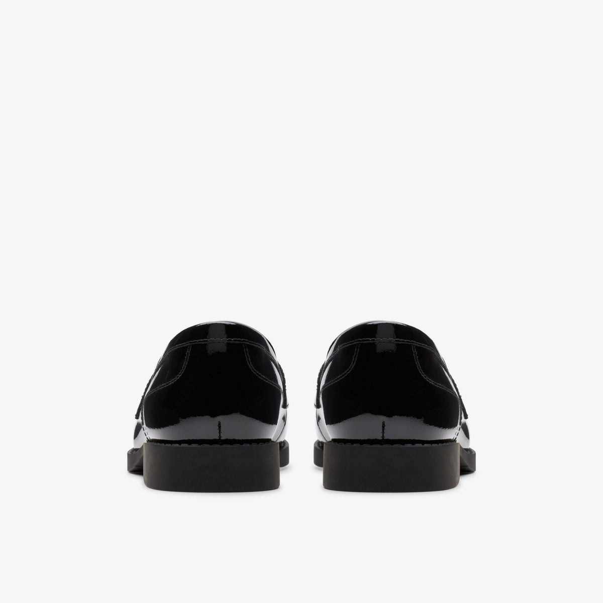 Clarks Tapa Edge Youth Black Patent