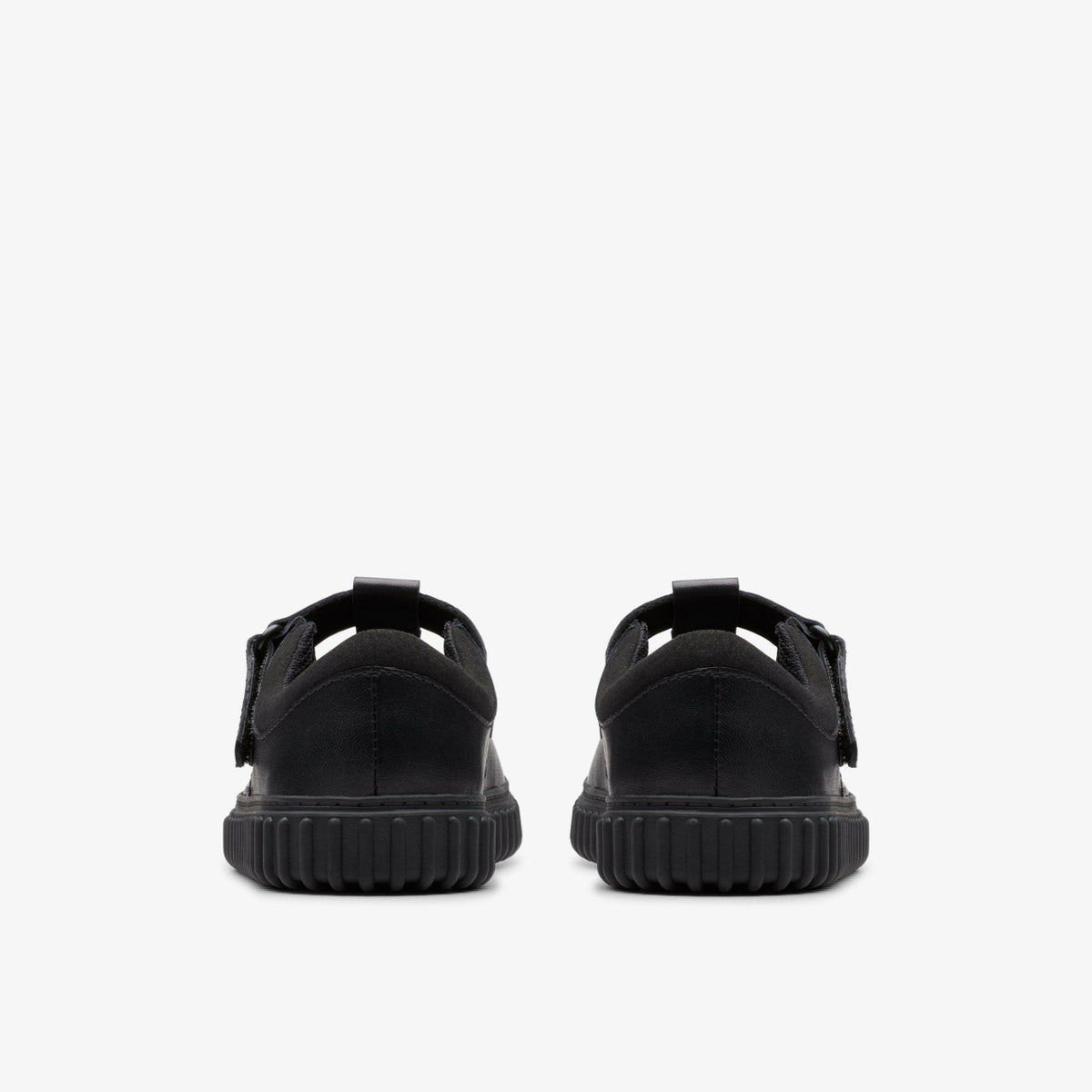 Clarks Cove Hope Kid Black Leather