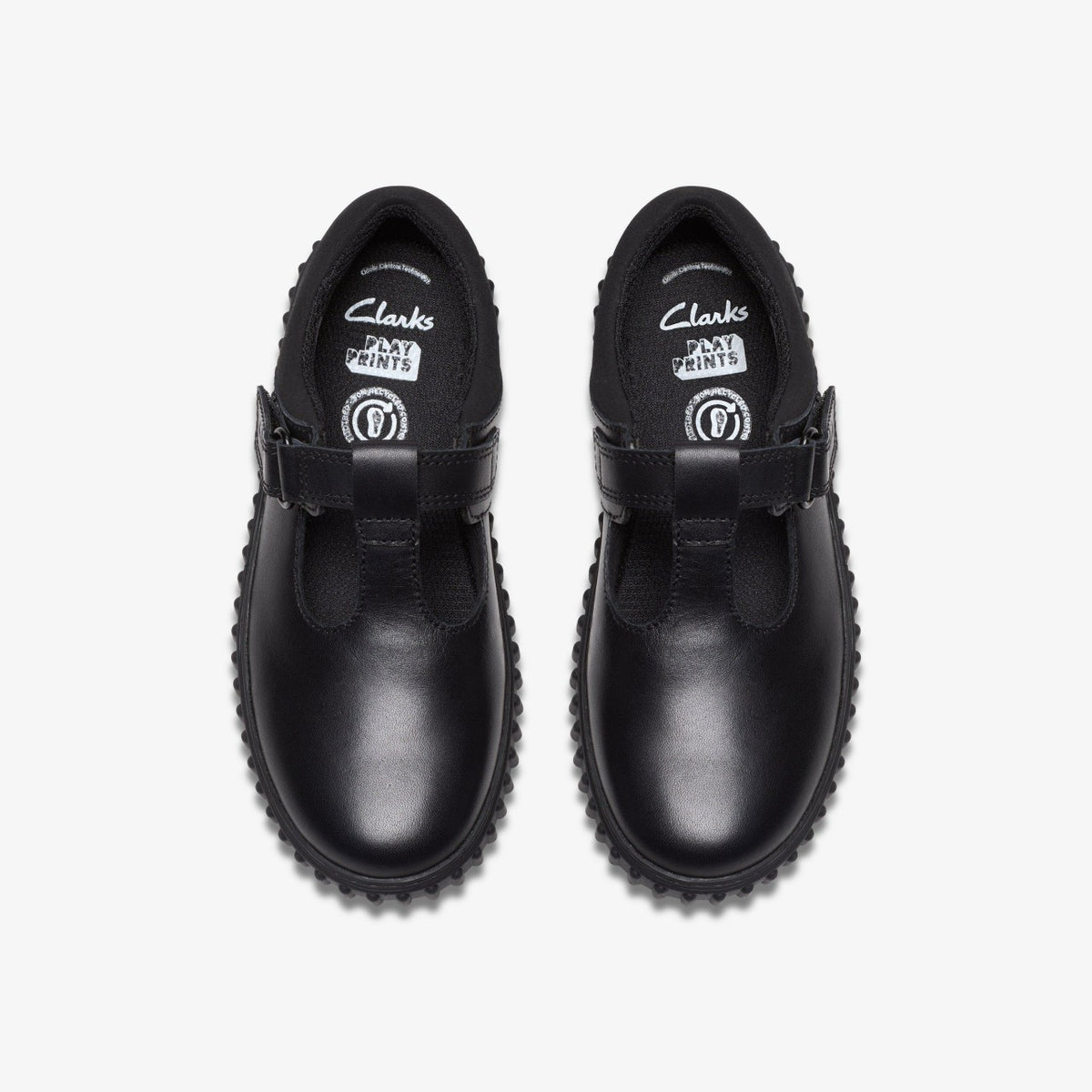Clarks Cove Hope Kid Black Leather