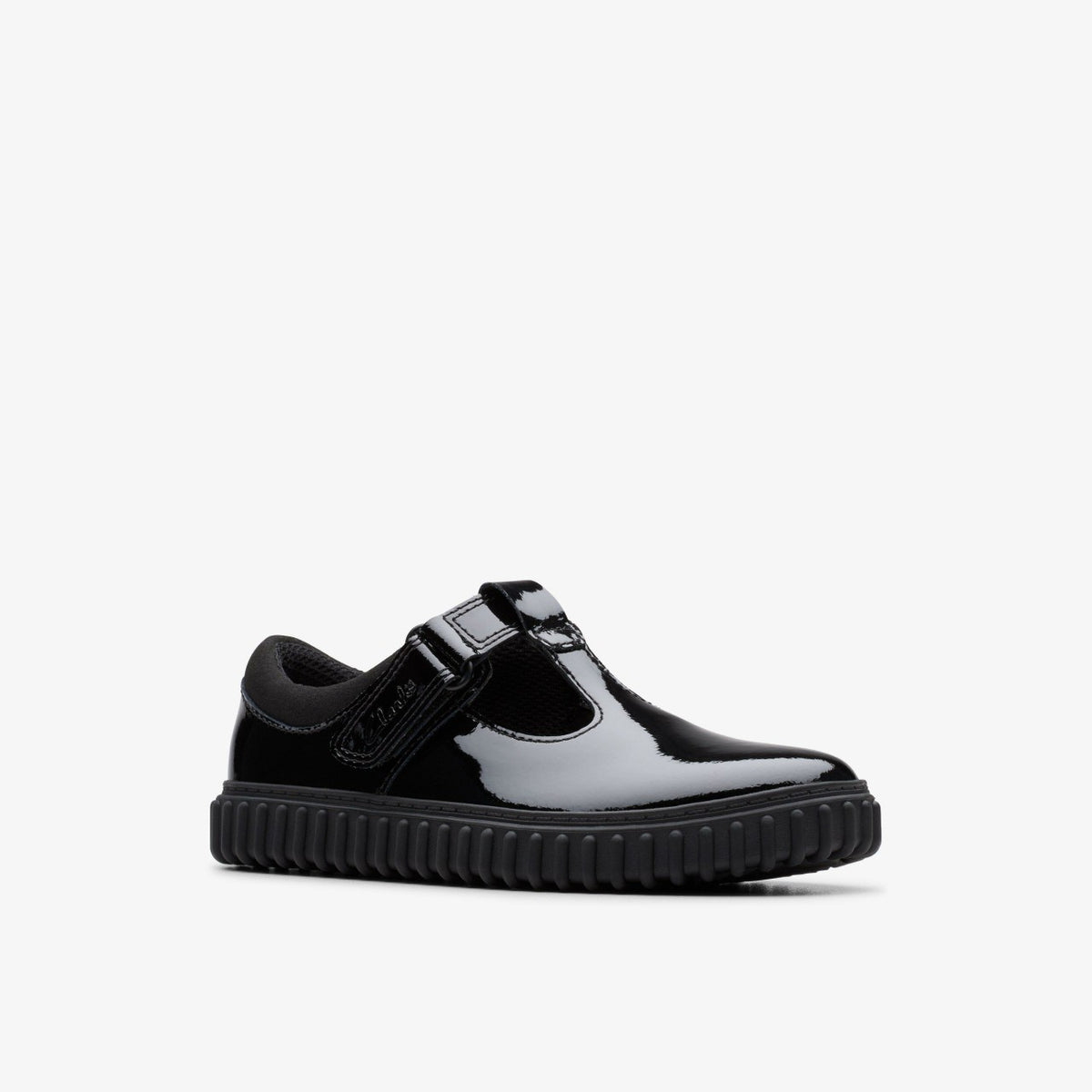 Clarks Cove Hope Kid Black Patent