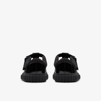 Clarks Cove Hope Kid Black Patent