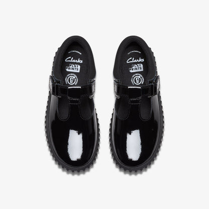 Clarks Cove Hope Kid Black Patent