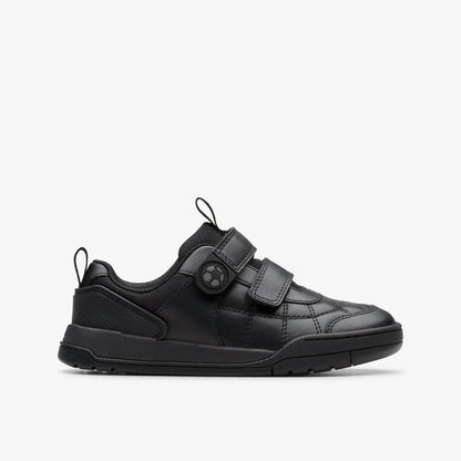 Clarks Laser Cross Kid Black Leather