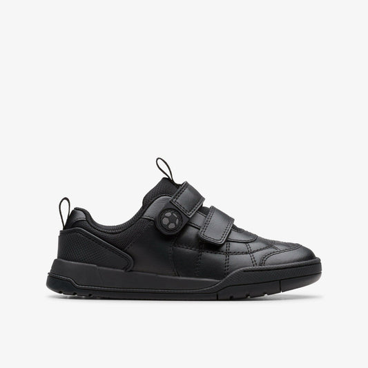 Clarks Laser Cross Kid Black Leather