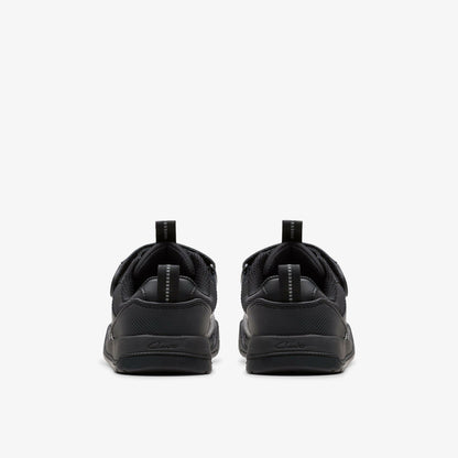 Clarks Laser Cross Kid Black Leather
