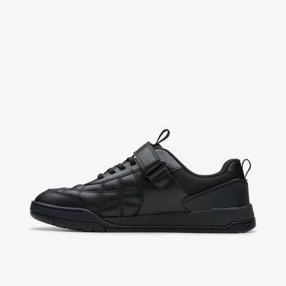 Clarks Laser Cross Youth Black Leather