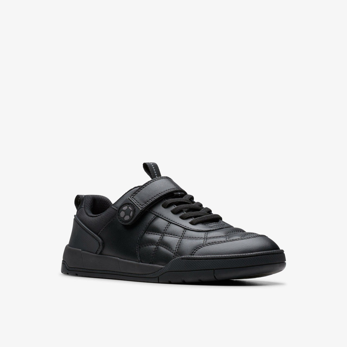 Clarks Laser Cross Youth Black Leather