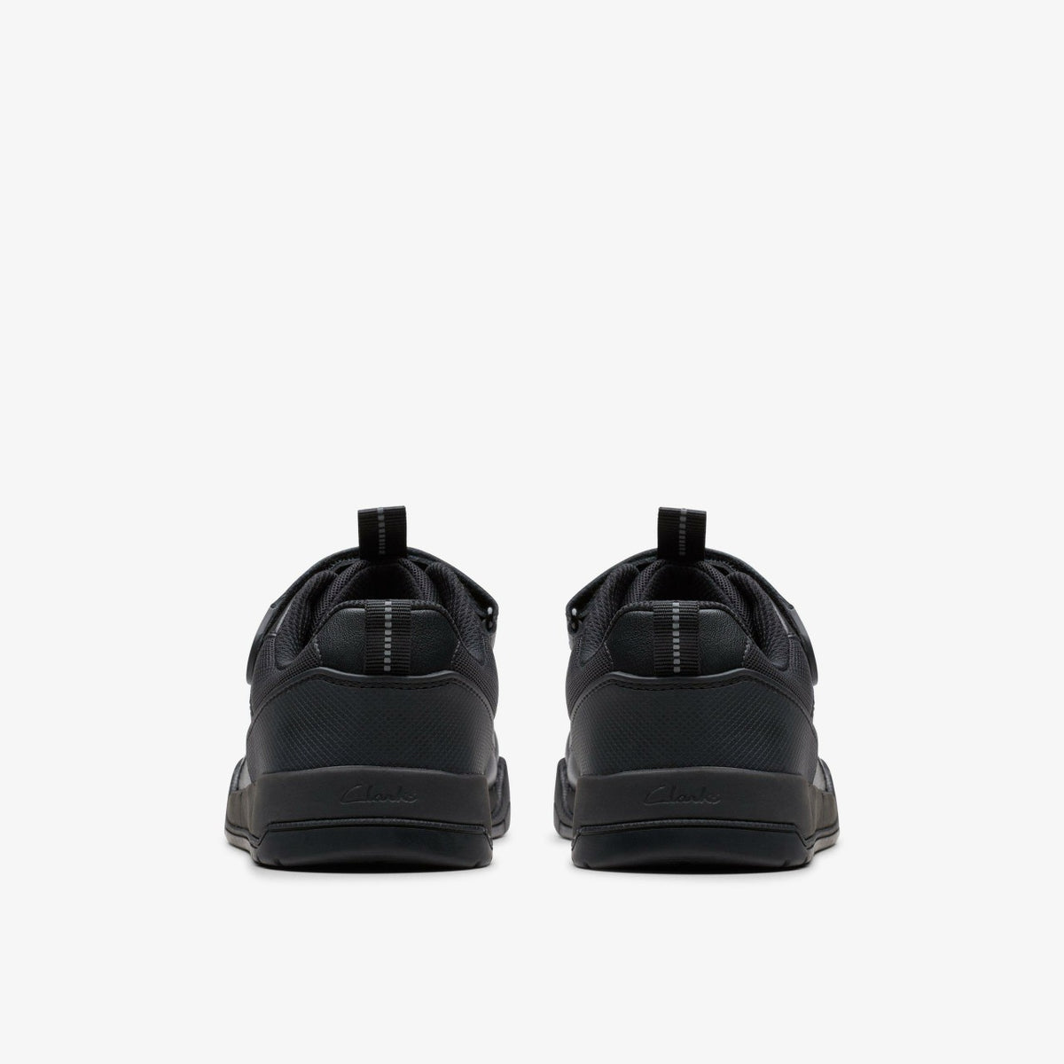 Clarks Laser Cross Youth Black Leather