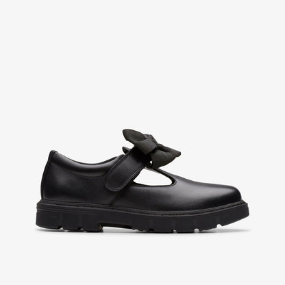 Clarks Lorcam Hope Kid Black Leather