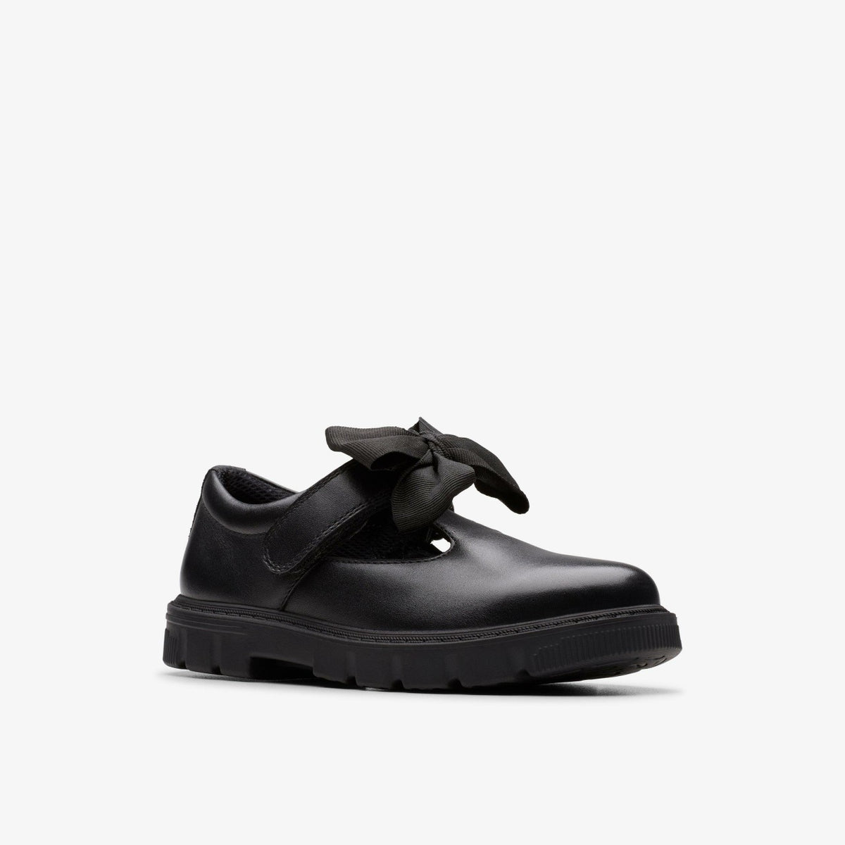 Clarks Lorcam Hope Kid Black Leather