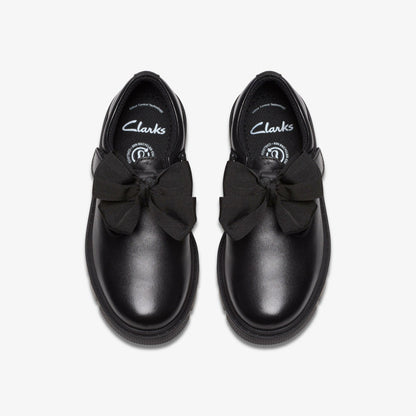 Clarks Lorcam Hope Kid Black Leather
