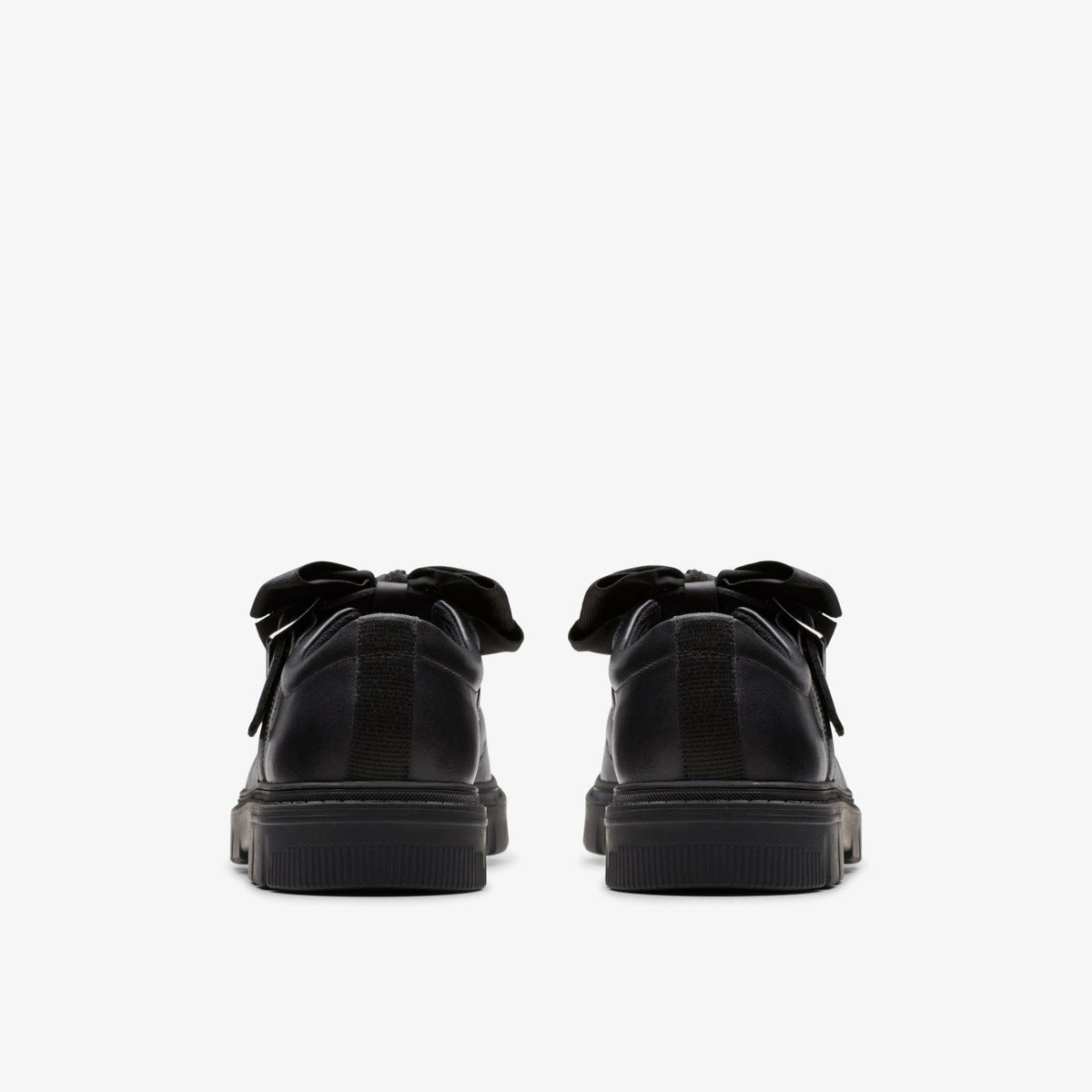 Clarks Lorcam Jane Youth Black Leather
