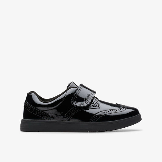 Clarks Disco Skip Kid Black Patent