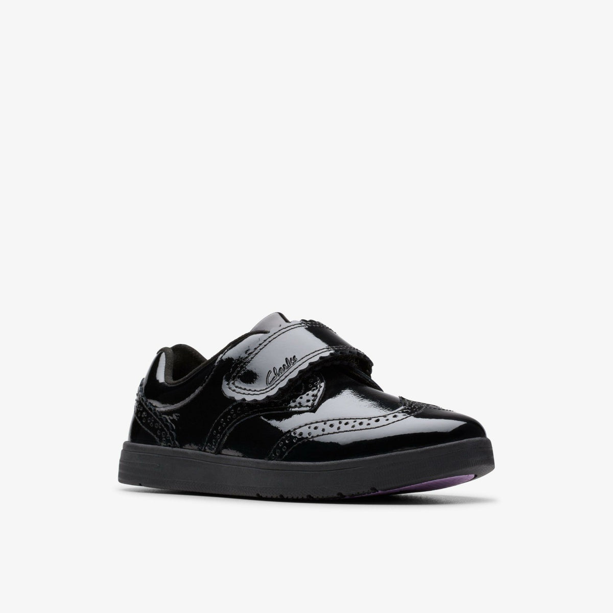 Clarks Disco Skip Kid Black Patent