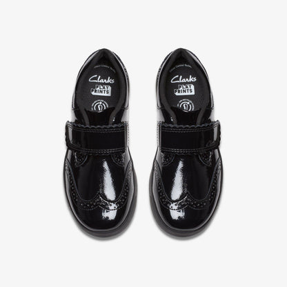 Clarks Disco Skip Kid Black Patent