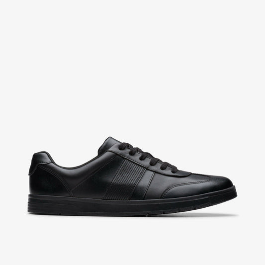 Clarks Disco Pace Youth Black Leather