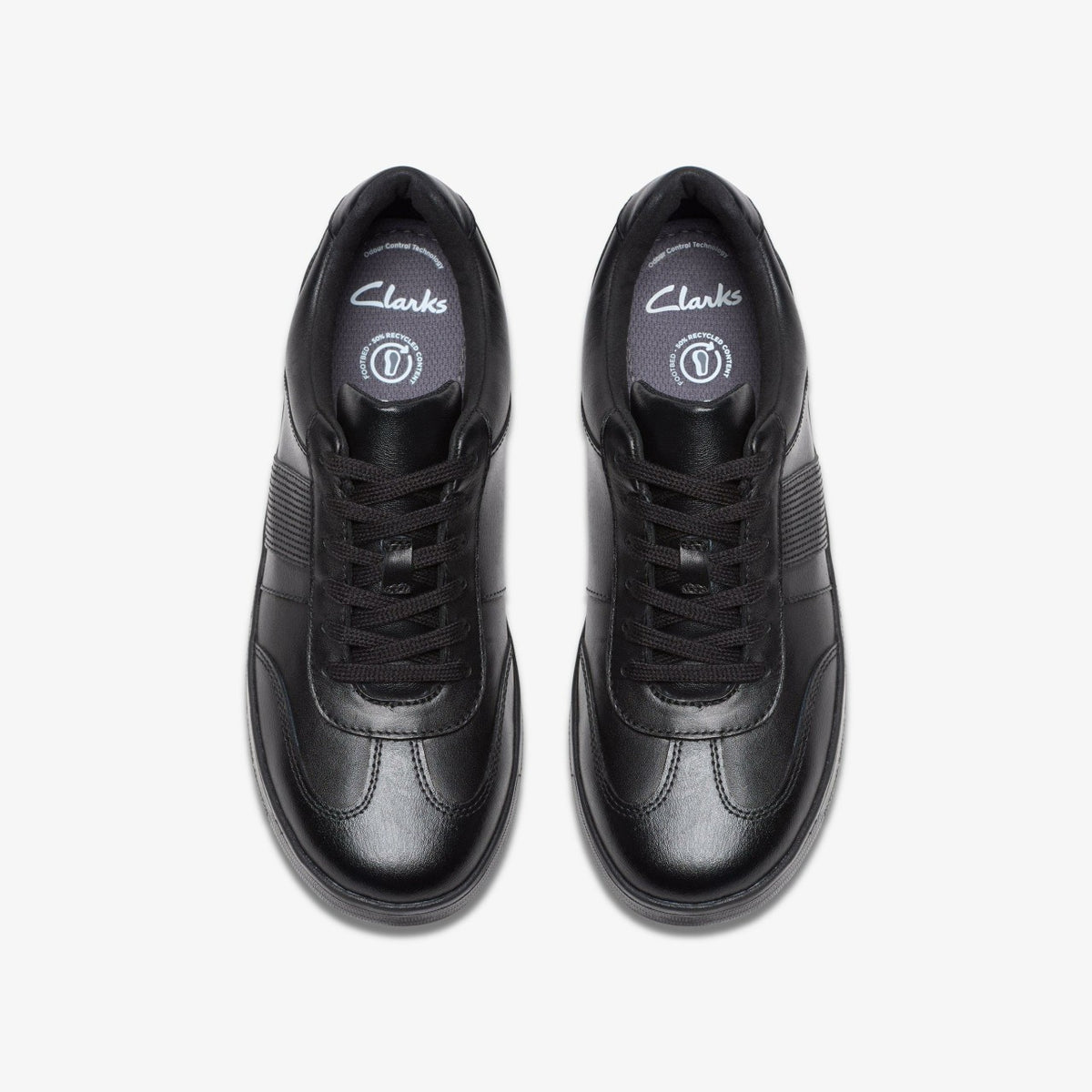 Clarks Disco Pace Youth Black Leather