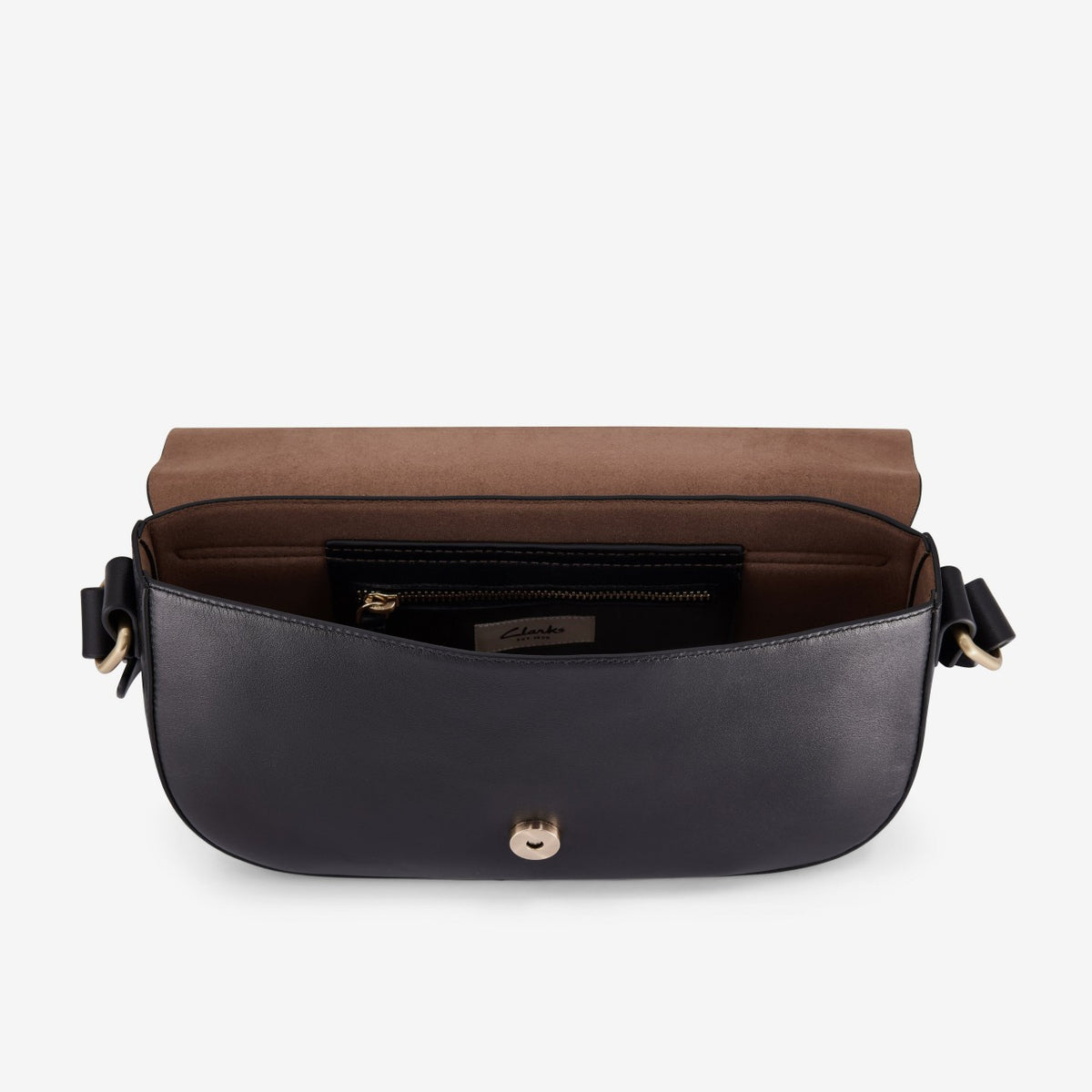 Clarks Baguette Dress Black Leather