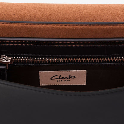 Clarks Baguette Dress Black Leather