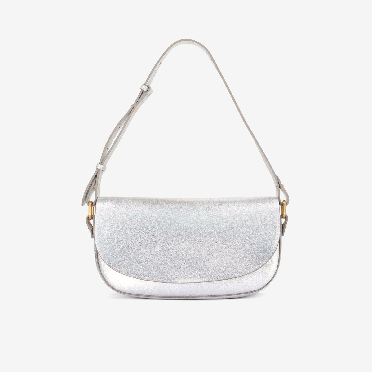 Clarks Baguette Dress Silver Leather
