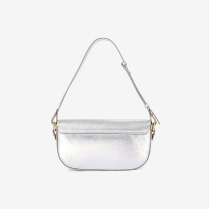 Clarks Baguette Dress Silver Leather
