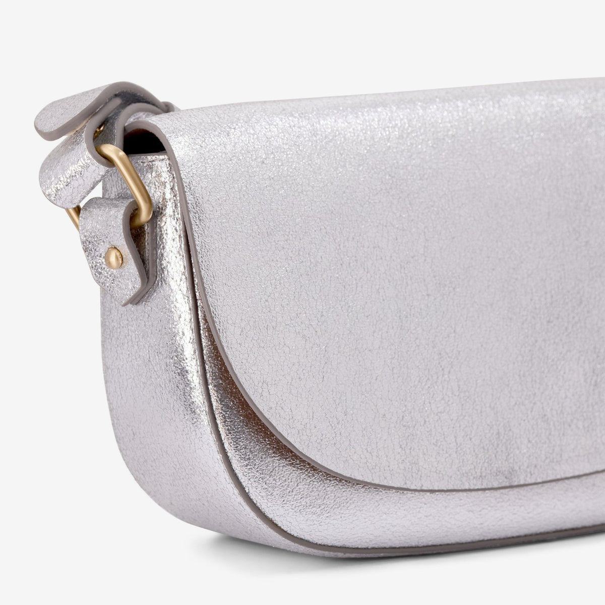 Clarks Baguette Dress Silver Leather