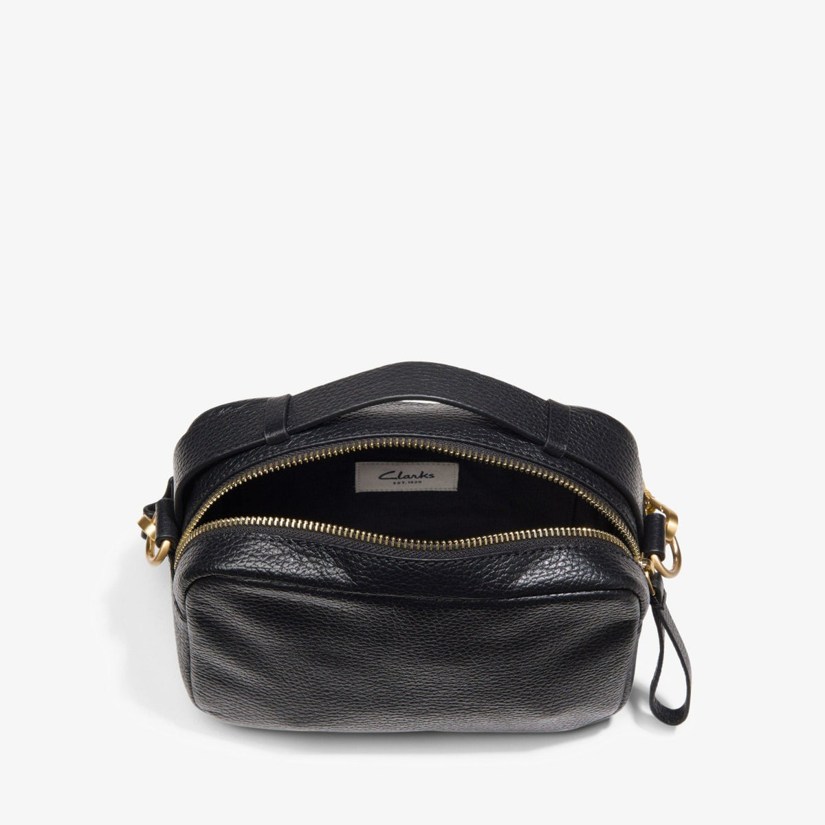 Clarks Camera Cross Black Leather