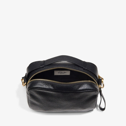Clarks Camera Cross Black Leather