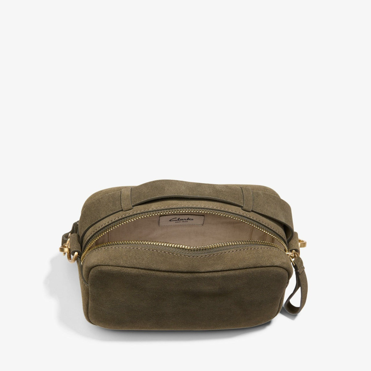 Clarks Camera Cross Olive Suede