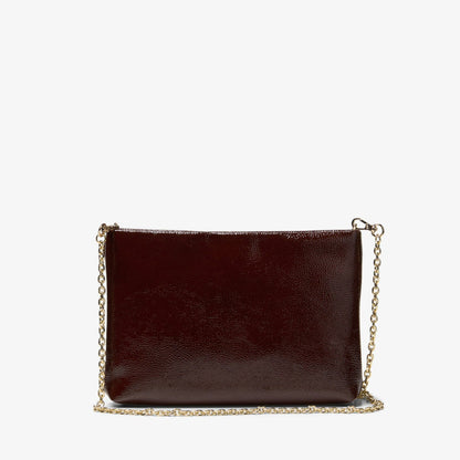 Clarks Dress Pouch Burgundy Patent