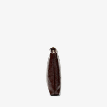 Clarks Dress Pouch Burgundy Patent
